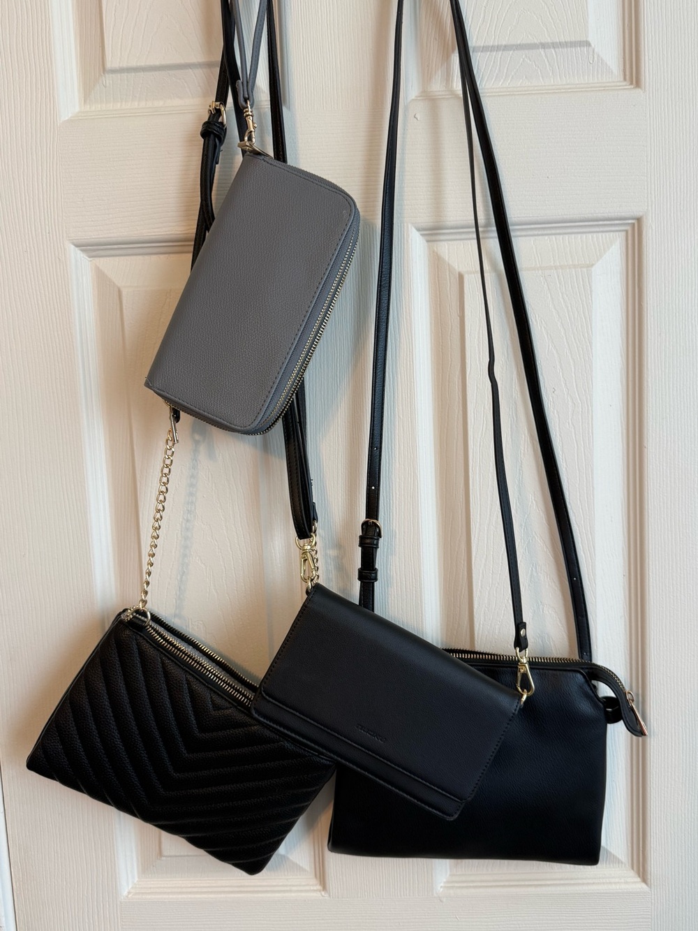 Women's Black Crossbody Bag set - Classic Everyday Style